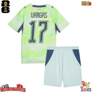 Switzerland Ruben Vargas #17 Replica Away Stadium Kit for Kids World Cup 2026 Short Sleeve (+ pants)